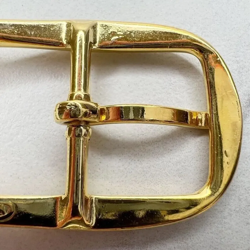Vintage Gold Tone Simple Basic Belt Buckle for up to 1 Inch Belt